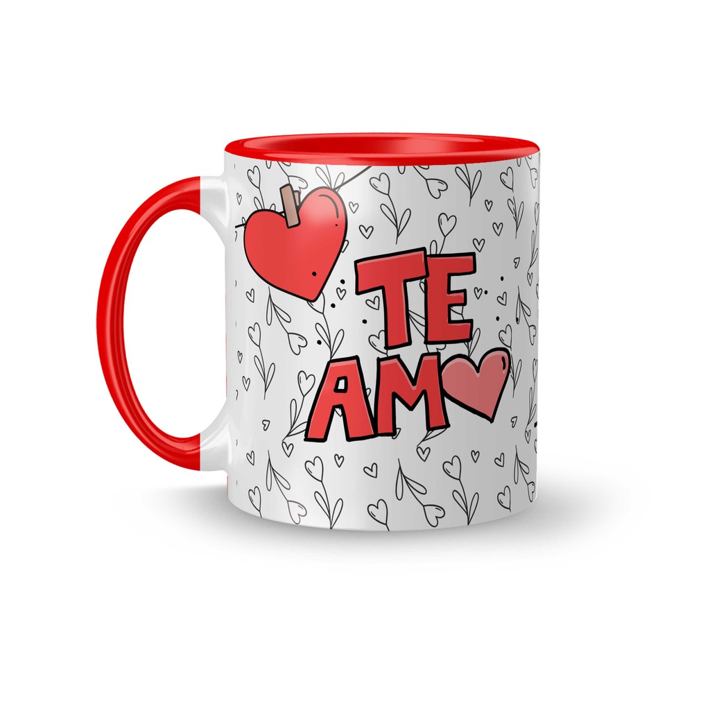 Caneca Personalizada Romântica / Namorados - Te Amo, Pra Sempre com Você