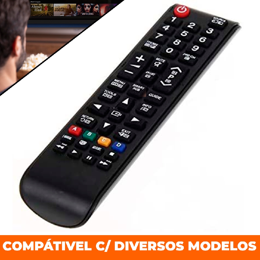 Controle Para Televisao Samsung CRS-8006 Compativel