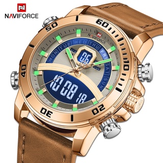 Naviforce Relógio De Pulso Quartzo/Digital/Luminoso/De Luxo Para Negócios