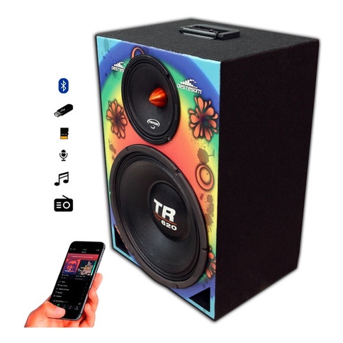 Caixa Som Bluetooth Usb Ativa Amplificada Stetsom Bob Triton