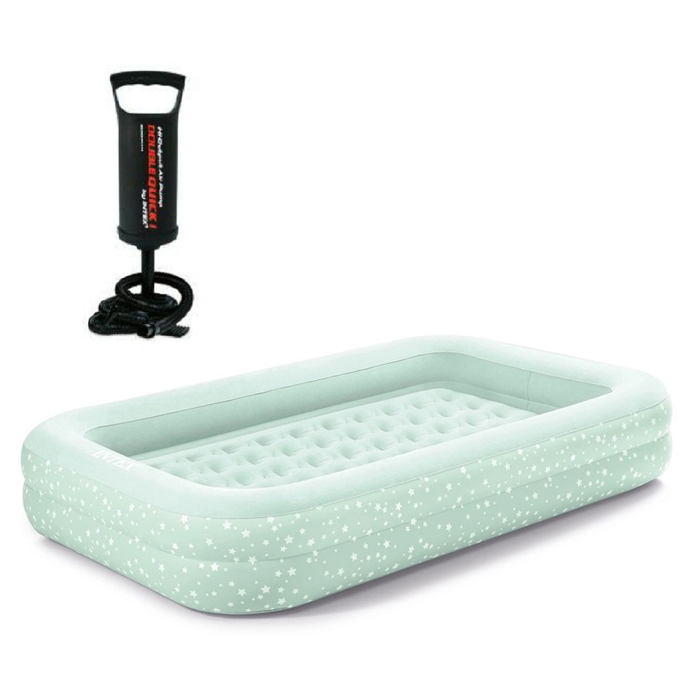 Colchão Inflável Cama Infantil Veludado Noite Feliz - Intex em Oferta na Shopee