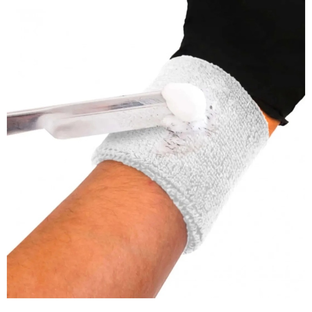 Pulseira Higiênica P/ Barbeiro Preta - Santa Clara