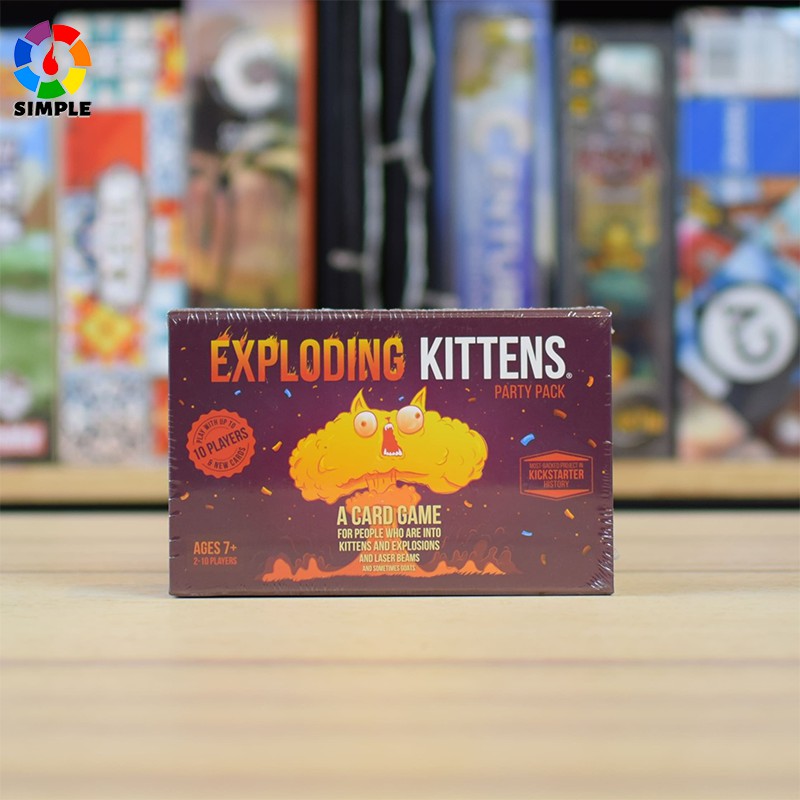 Exploding Kittens Card Game-Party Pack (no music)