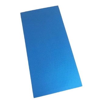 Kit 3 Colchonete Eva Tapete 100x50x1cm 10mm Azul Royal Yoga Ginástica Pilates Academia Ioga