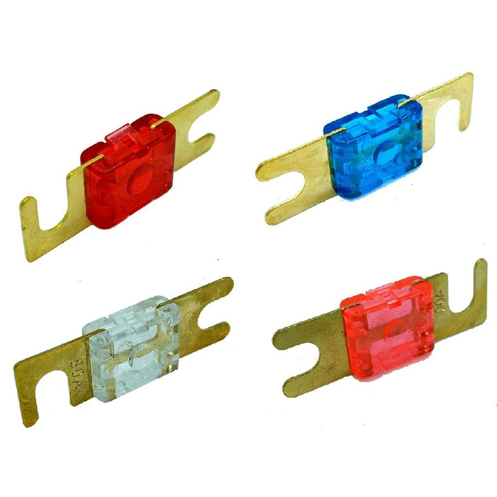 Fusível Mini Faca Midi de 50, 60, 80 e 100 Amperes Automotivo Sistemas De Som Automotivo Módulo De Som