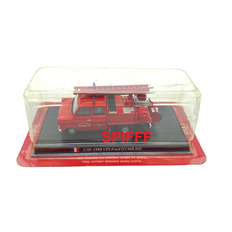 Miniatura Caminhonete Caminhão Bombeiros Ford Transit 4x4 VPI GVMR SIE 1988 1:50 Lacrado no Blister