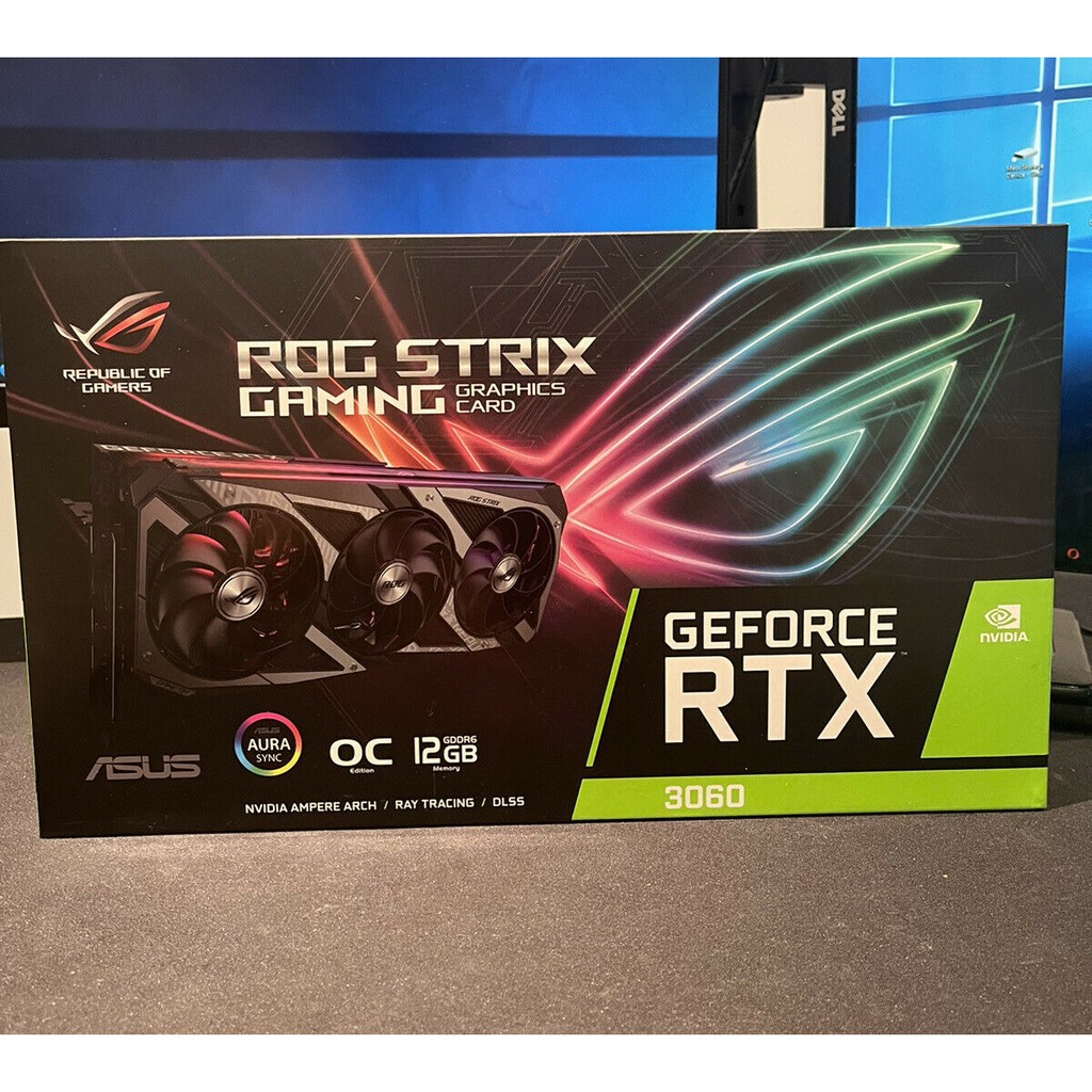 Novo ASUS ROG Strix GeForce RTX 3060 OC Edition 12GB gráficos Double ...