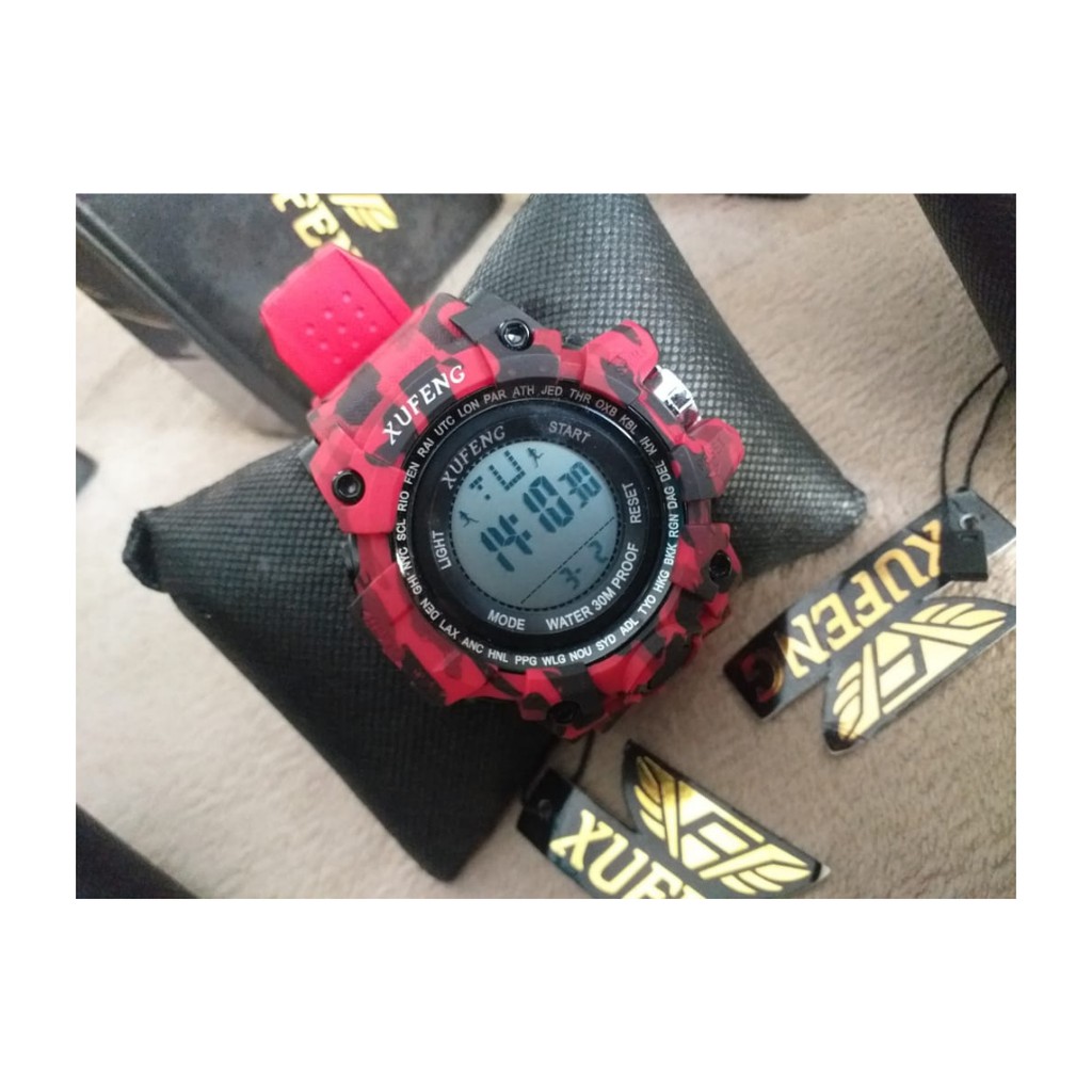 Relógio Xufeng + Caixa A Prova D'água Digital 100% Original