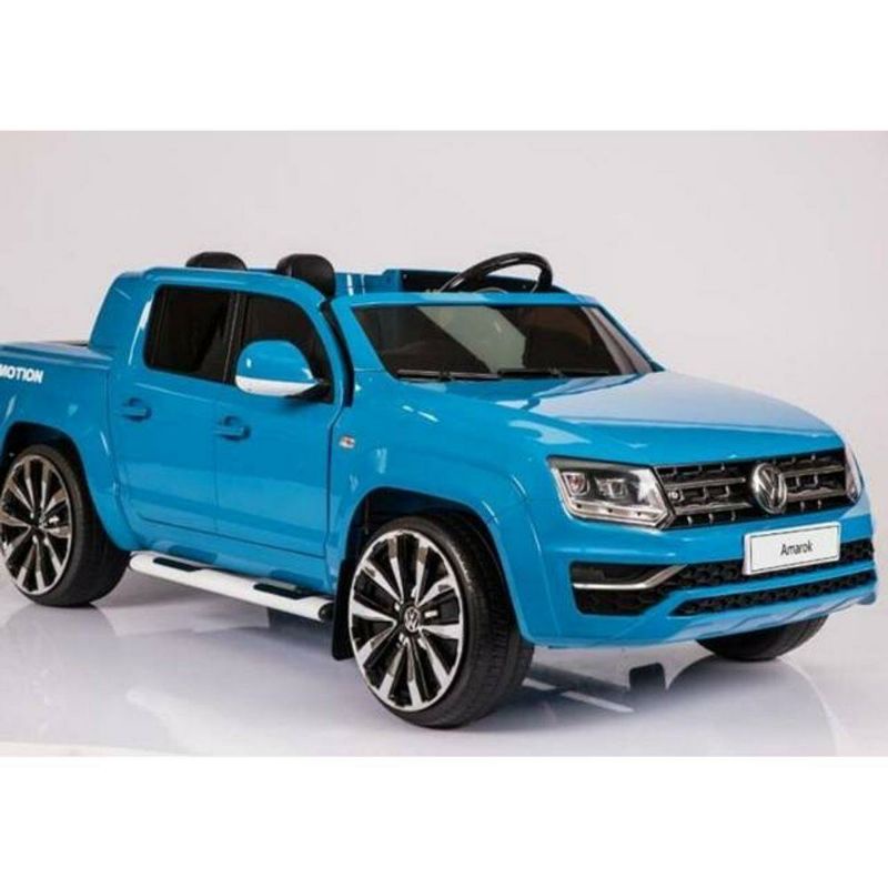 Carro Elétrico Infantil Picape Amarok 2022, Luzes em Led, Toca Música, Entrada USB, Bateria 12v ou 24v