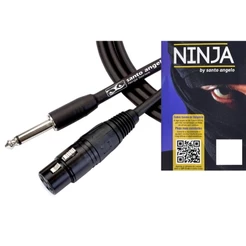 Cabo Desbalanceado Santo Ângelo P10 x XLR Fêmea Ninja 4,57m HG Original Profissional