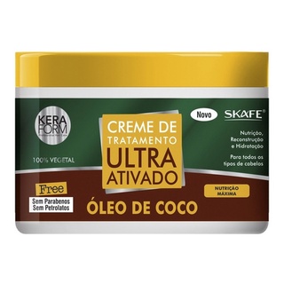 Creme De Tratamento Ultra Ativado Óleo De Coco 500g Keraform Skafe