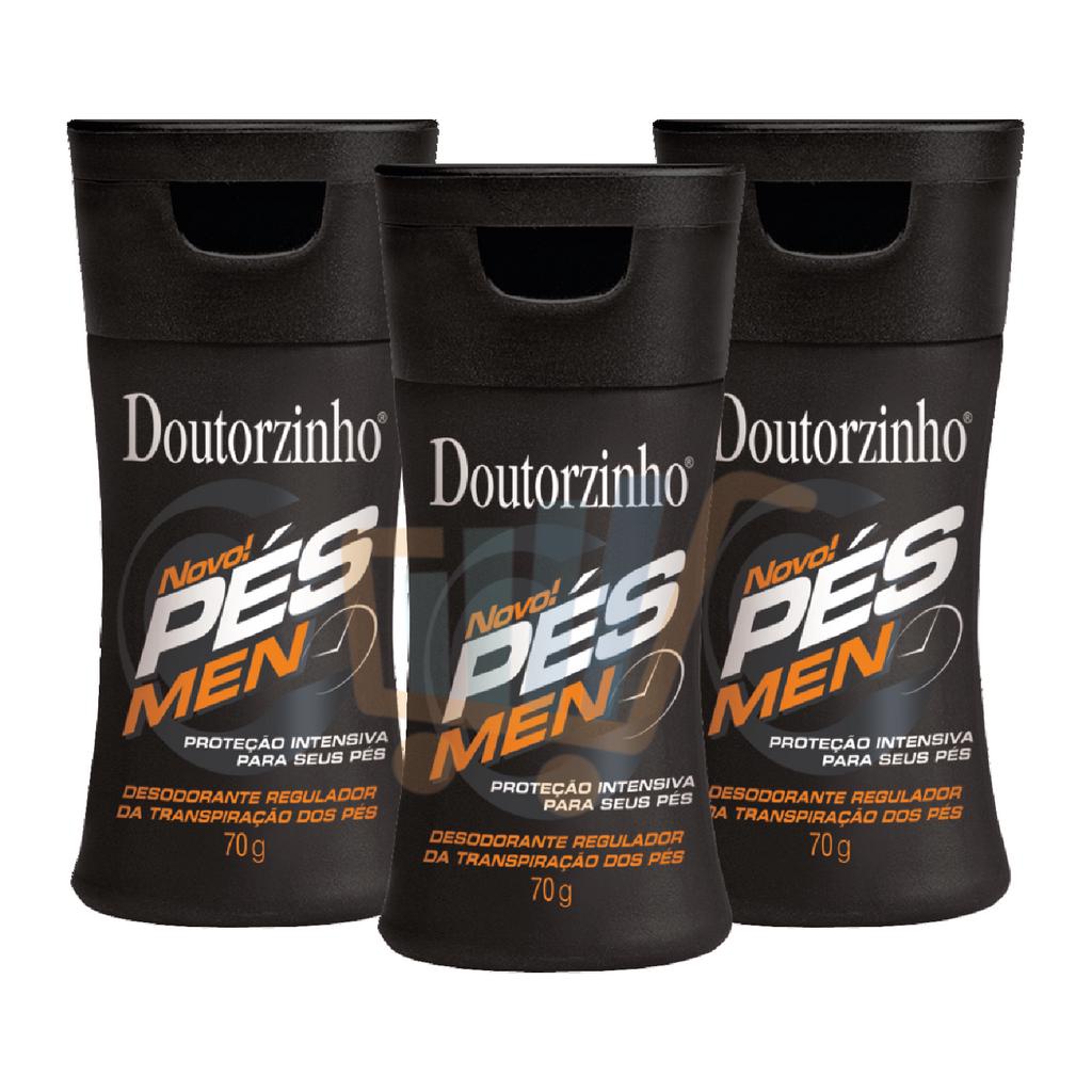 Kit 3 Desodorante Para Pés Doutorzinho Hidratante Anti Cheiro Men