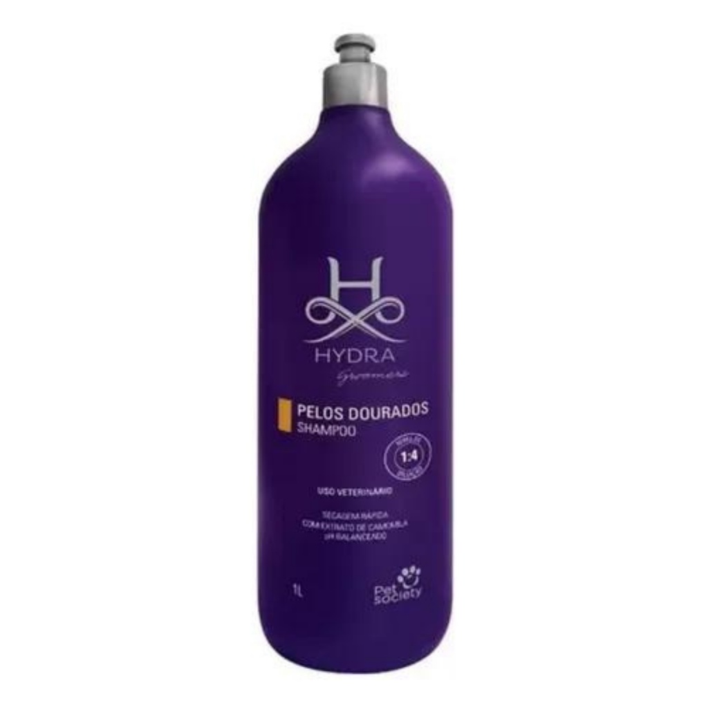 Hydra Pelos Dourados Shampoo 1l 1:4 - Pet Society
