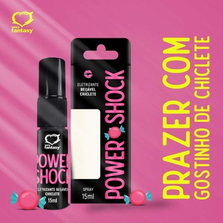 Vibrador Líquido Beijável em Spray Power Shock 15ml - Sexy Fantasy sex shop