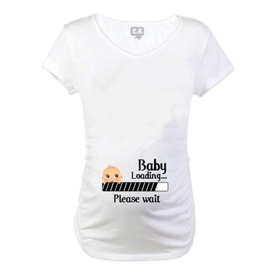 Baby Long Gestante Carregando Bebê Na Barriga Please Wait