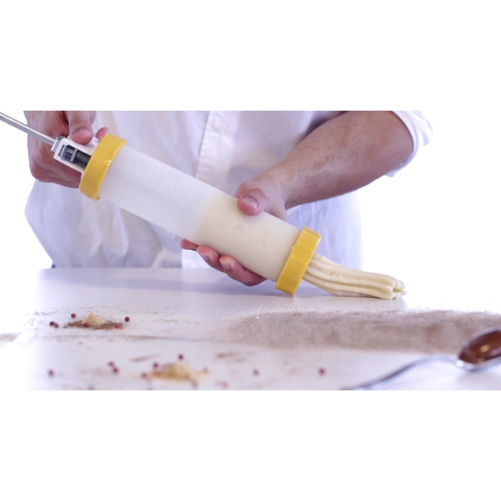 Maquina para churros biscoitos confeitaria nhoque doces massas aplicador com receita em Oferta na Shopee