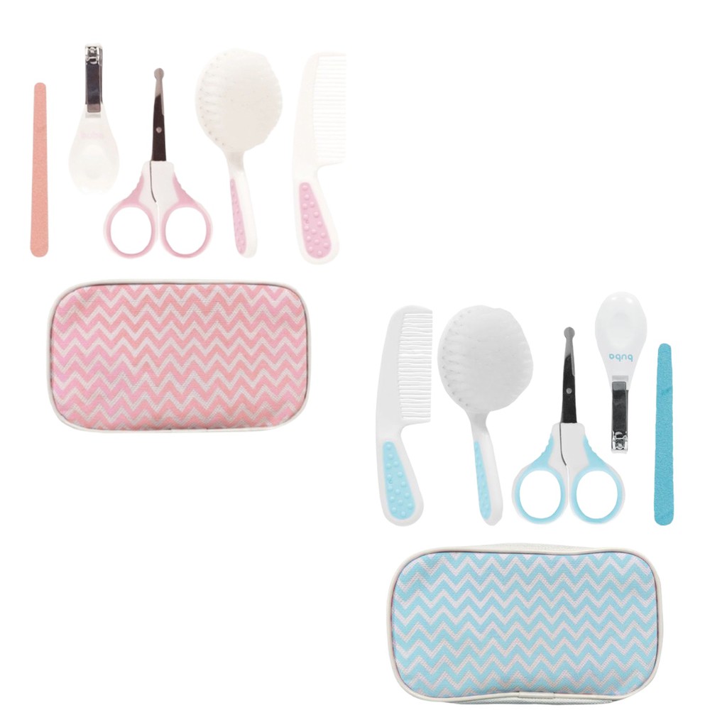 Kit Higiene Cuidados para Bebê com Estojo Branco Rosa OU AZUL
