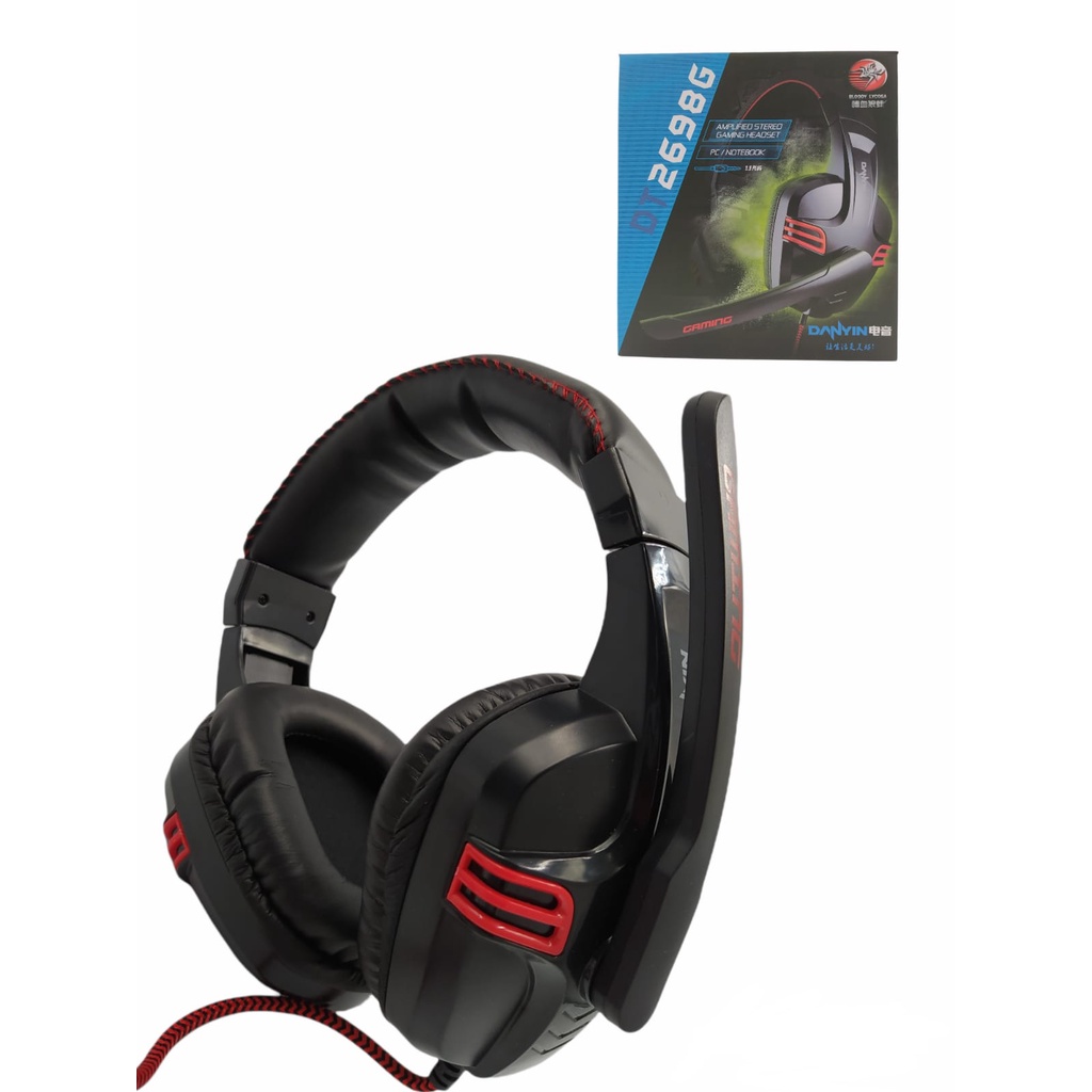 Headset Gamer P2 Microfone PC Notebook Estéreo Amplificador Jogo Free Fire Pubg