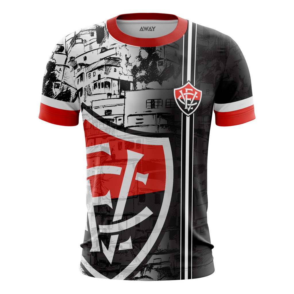 Camisa Camiseta Vitória Torcida Favela Leão da Bassa
