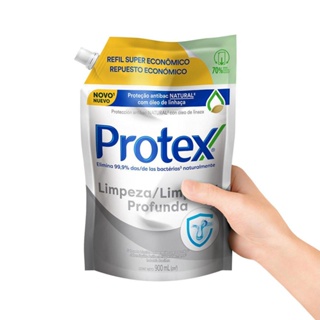 Refil Sabonete Líquido Protex Limpeza Profunda com 900ml em Oferta na Shopee