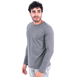 Camiseta Manga Longa Masculina 100% Algodão