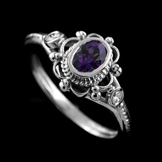 Anel Prata Rubi Tailandês Roxo Escuro Original Cute Artesanato anel masculino homens acessórios de moda coreanos anel feminino de casal vintage 925 anéis anel de prata para mulheres