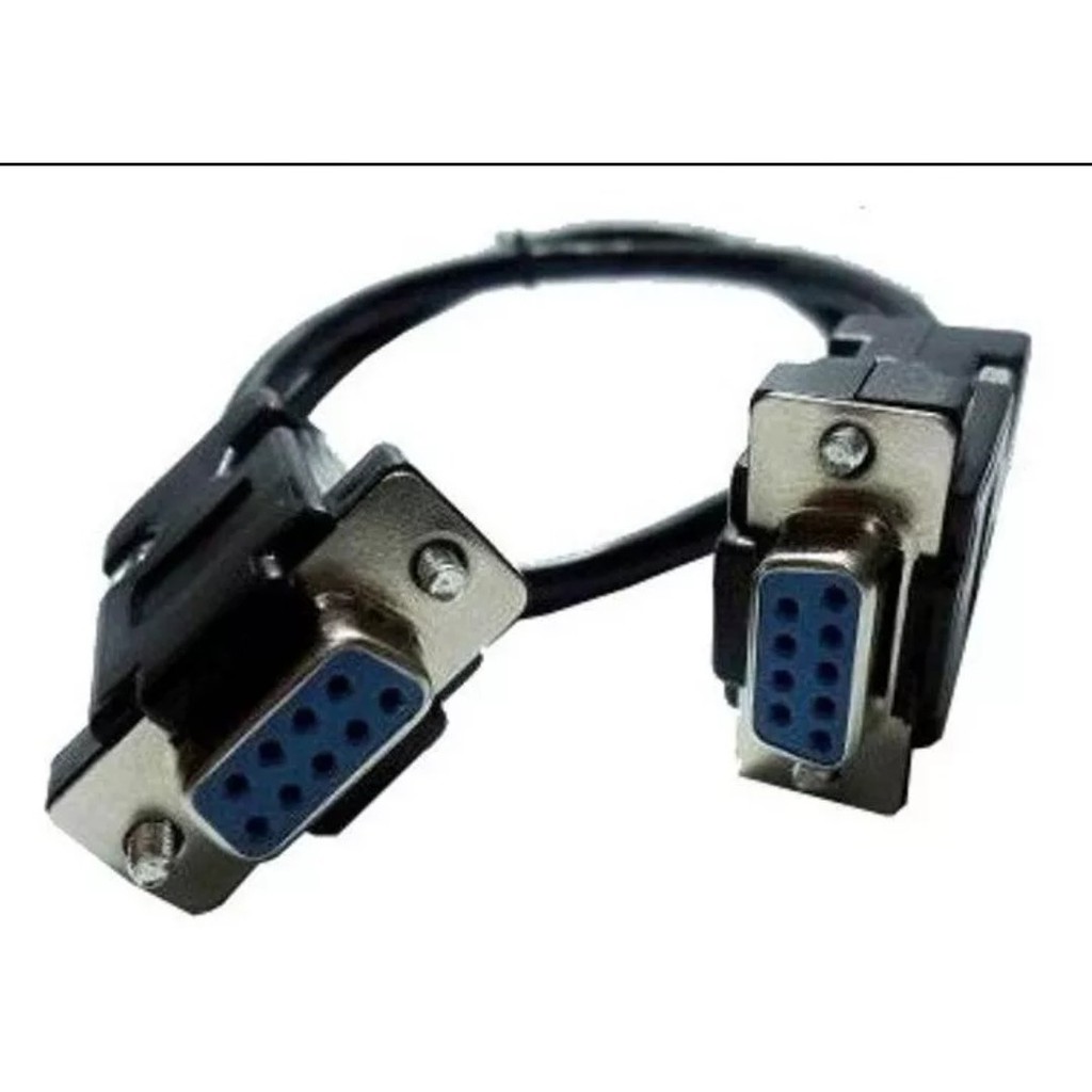 Cabo Serial para Balança Elgin Dp-15 Plus Comunicação Dados Pc 1 metro Serial DB9 Femea x Femea