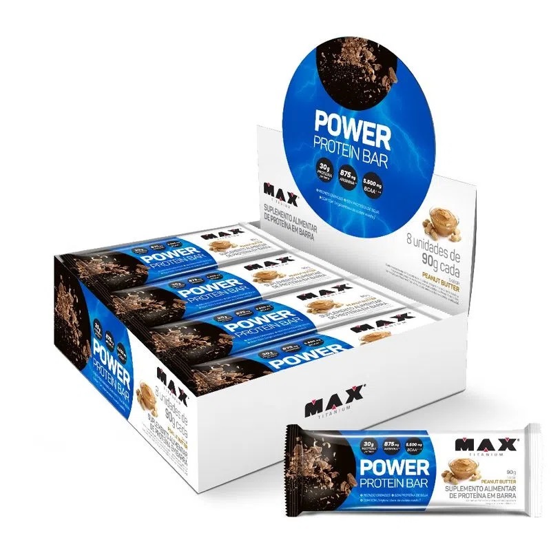 Power Bar  Protein 8 Un De 90G - Max Titanium