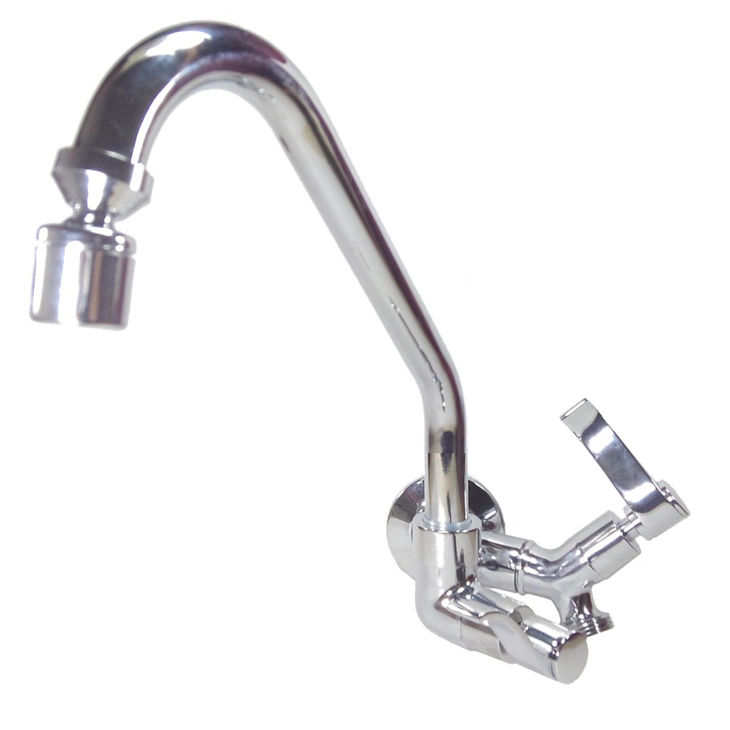 Torneira Pia Parede Bica Movel 360º Luxo Saida 3/4 Para Maquina, Lavar Louça, Roupa