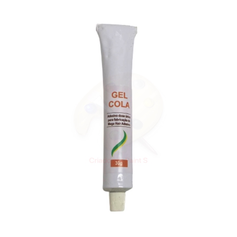 Cola Gel 30grs Para Mega Hair Fita Adesiva Faz 300gr De Cabelo