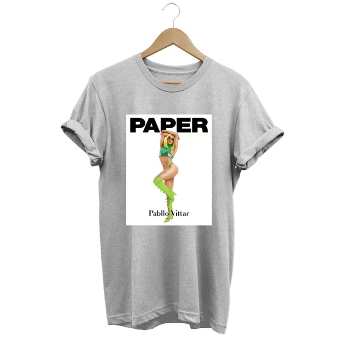 Camiseta Baby Look Pabllo Vittar Open Bar paper camisa femini