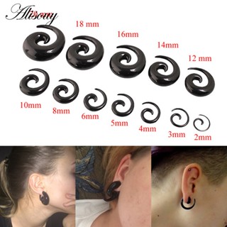 Alisouy 2 Peças Espiral Acrílica Túnel De Caracol Cônico Orelha Esticador Expansor Tampão 1.6mm-20mm Unisexo Jóias De Perfuração Do Corpo em Oferta na Shopee