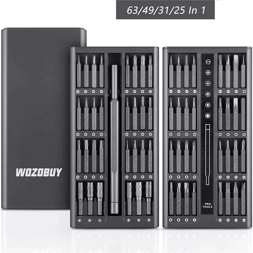 WOZOBUY 63 in 1 Small Precision Screwdriver Set, Torx Hex