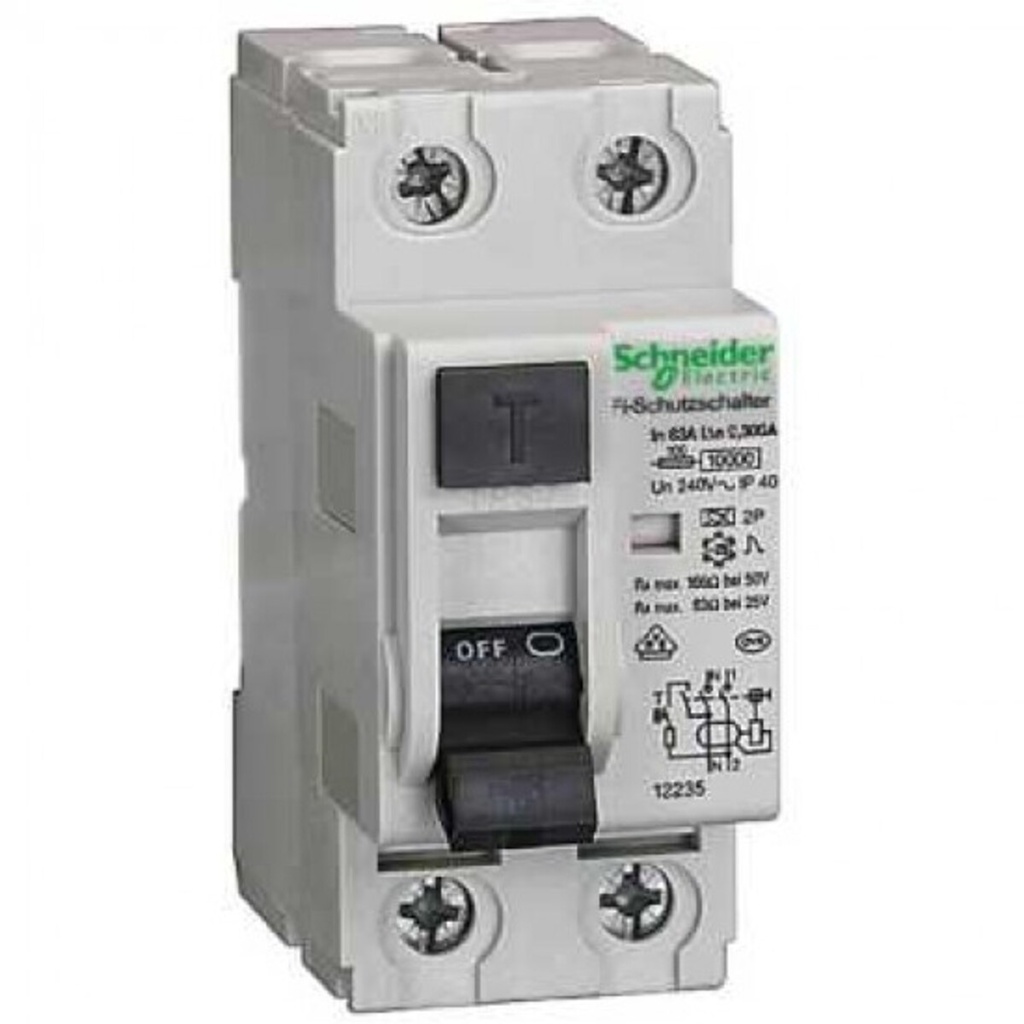 Disjuntor Residual Dr Bipolar Schneider 2P 63A 30mA