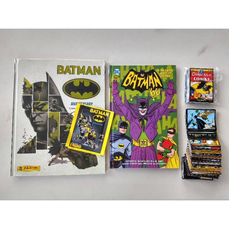 Album de figurinhas Batman 80 anos com box, todas as figurinhas, cards e  revista | Shopee Brasil