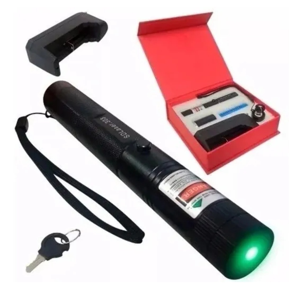 Caneta Laser Pointer Verde Ultra Forte Alcance 50km - Ax .