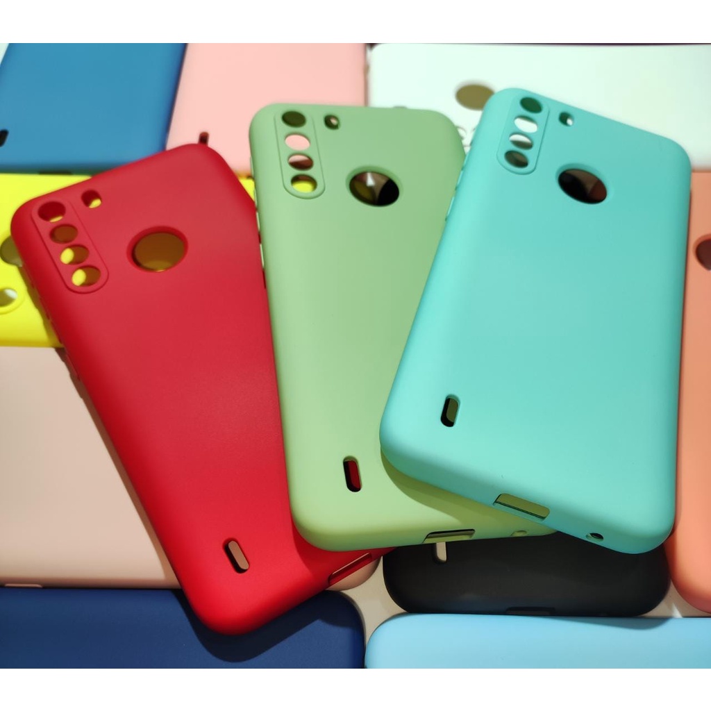 Capa Motorola One Silicone com Proteção de Câmera Interior Aveludado Macia TPU Premium