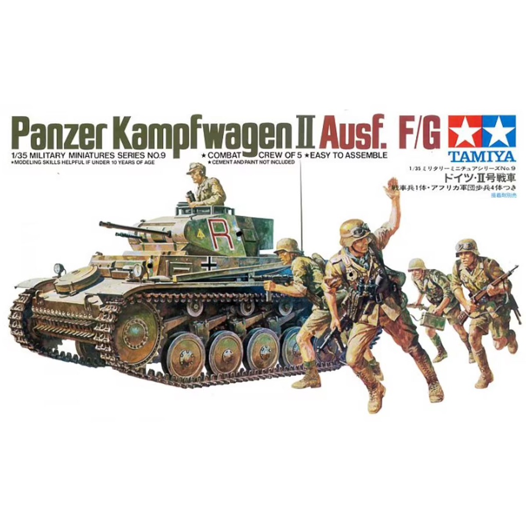 Tamiya #35009 Panzer Kampfwagen Ii Ausf F/g Plastimodelismo 1/35 - NOVO E  COM PRONTA-ENTREGA - NO BRASIL | Shopee Brasil