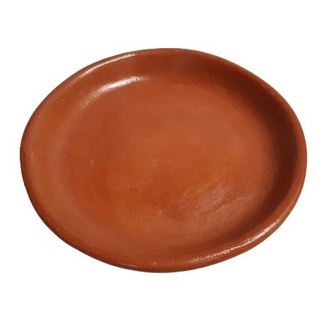 Pratinho De Vaso Suporte De Barro Rústico Para Plantas 1 Un