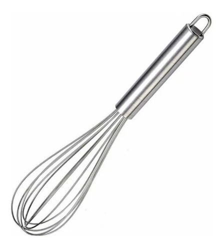 Batedor Fuet Pera Ovo Bolo Omelete Inox Pequeno 23cm