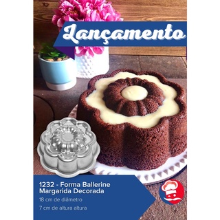 Forma Ballerine Margarida Decorada (1232) Caparroz - Bolo Decorado Lançamento