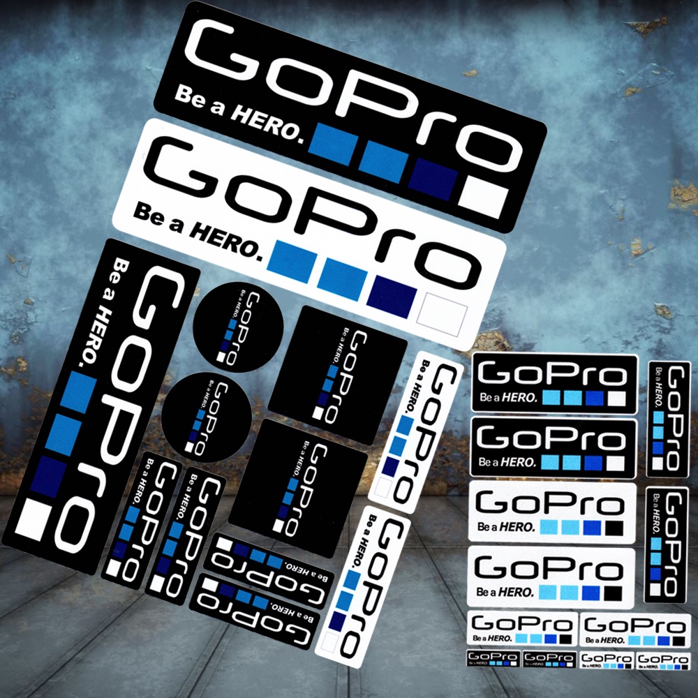 Logotipo Gopro Adesivo Refletivo Autocolante Extremo Esportivo Decalques De Capacete De Motocicleta