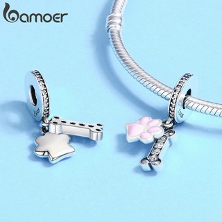 Bamoer Pet Amante Pingentes Encantos Fit Pulseiras Colares Mulheres Moda Beads & Jewelry Making PA5355