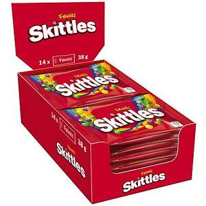 CAIXA BALA SKITTLES FRUITS - SABOR ORIGINAL 14 X 38G = 532G em Oferta na Shopee