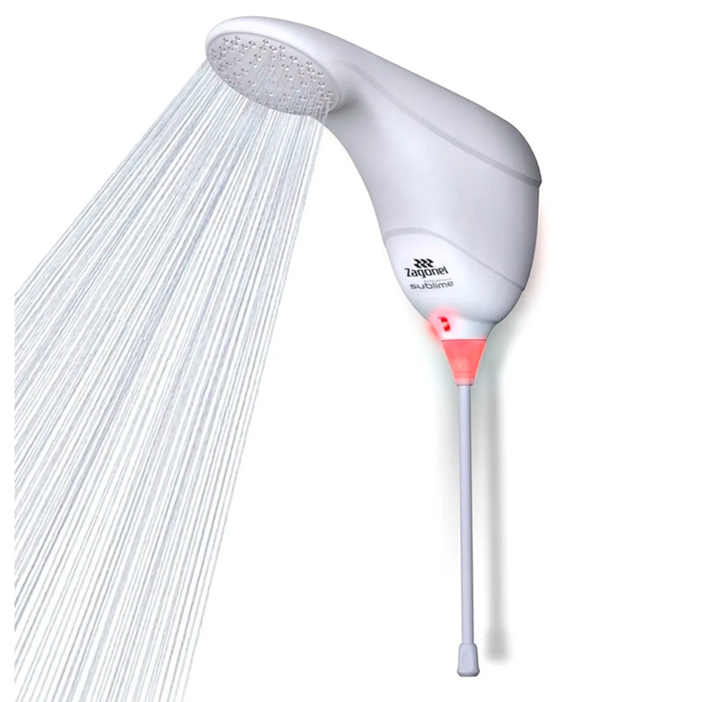 Chuveiro Ducha Sublime Eletrônica Branco 5500W 110V Zagonel