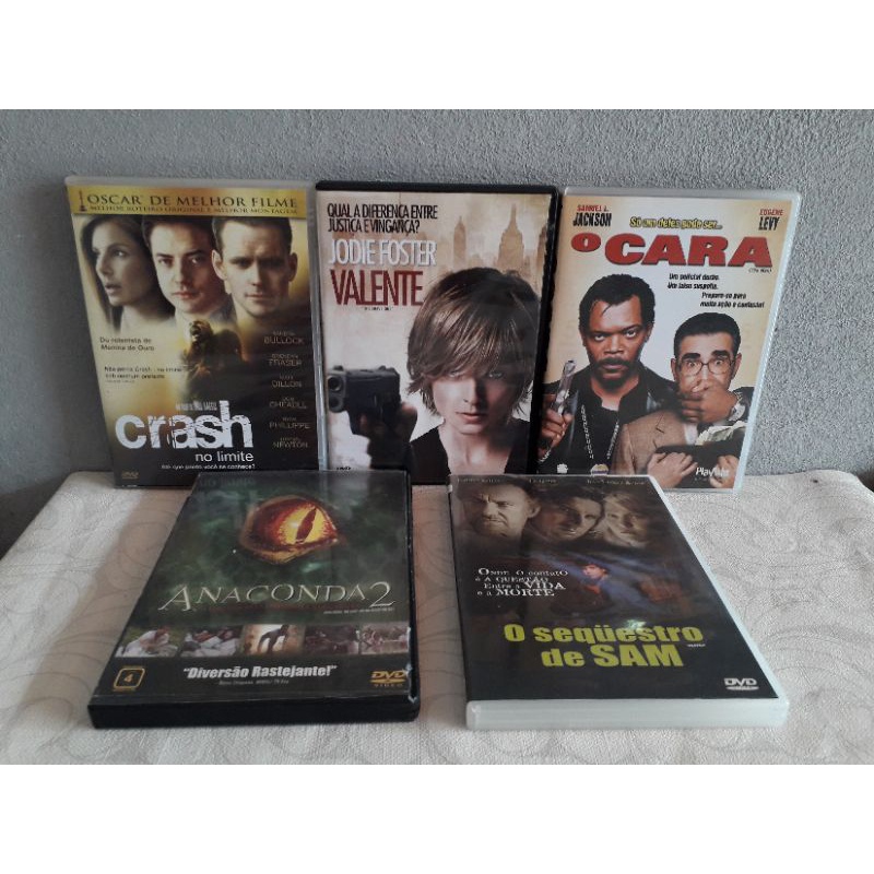 combo 5 dvd's filmes de ação - o Cara e etc...