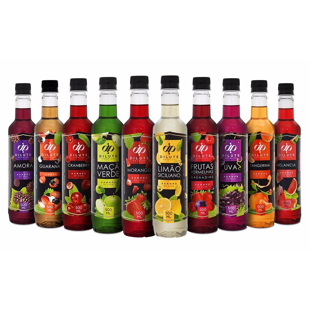 Kit 2 Xaropes Essência Dilute Premium para Drinks, Soda Italiana Vários Sabores Shopee Brasil