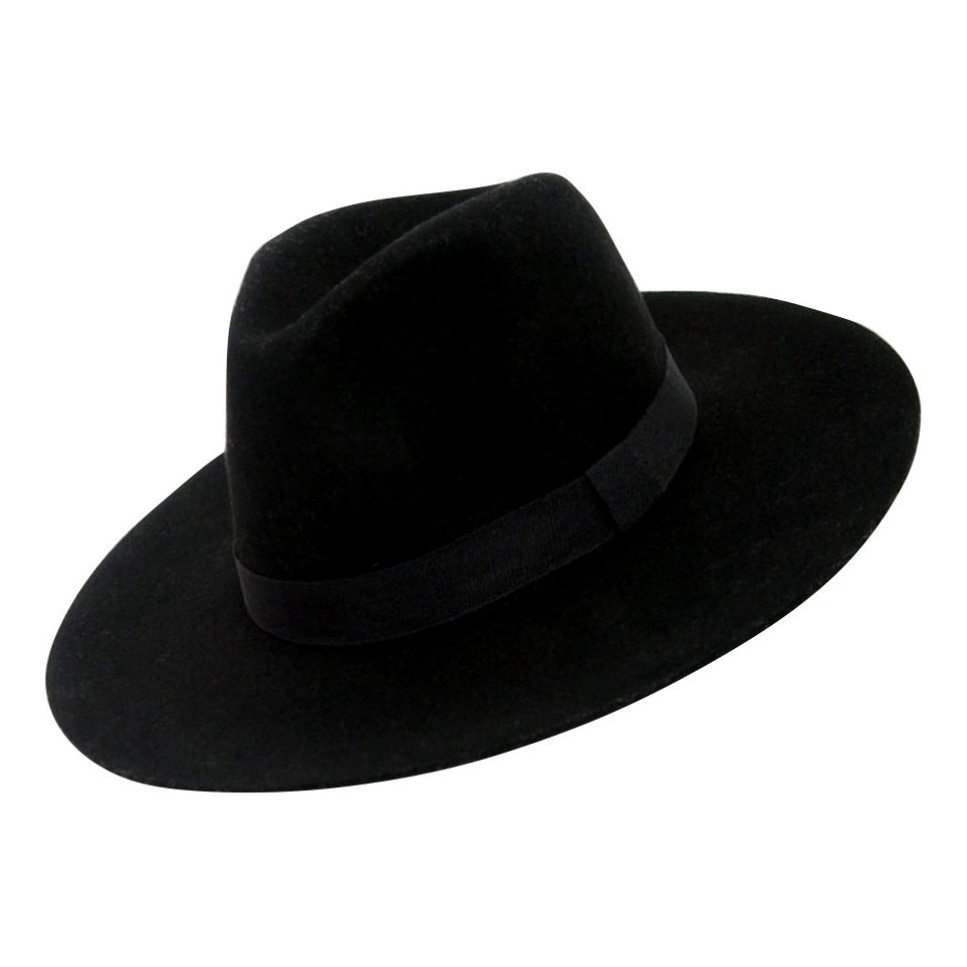 Chapéu Fedora Feltro Unisex Preto Cury Unissex Classíco em Oferta na Shopee