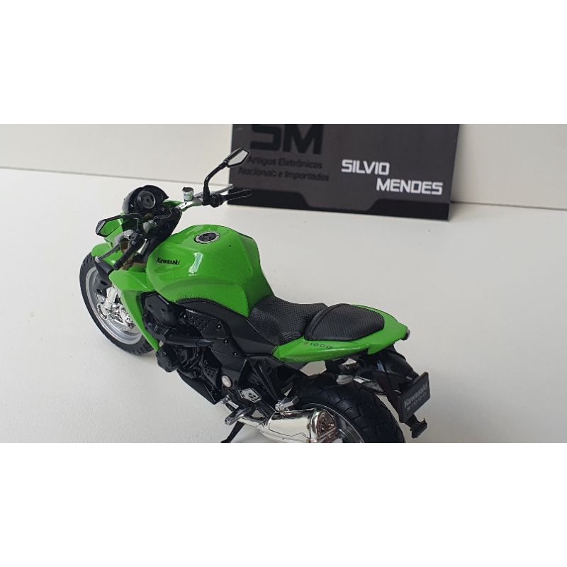 Miniatura Moto Kawasaki 2007 Z 1000 Colecionador 1/18 Welly