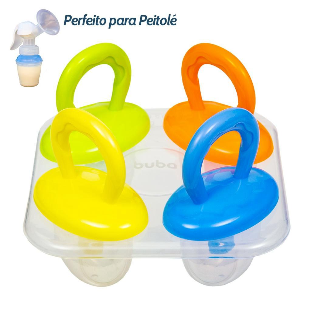 Forminha para Picolé Infantil Forminha para Peitolé Picolé de Leite Materno Bebê Gengiva Dente